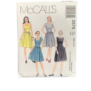 McCalls Vintage Dress Pattern 2575 Size 4-6-8